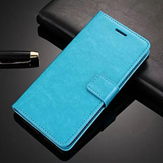 Coque Portefeuille Livre Cuir Etui Clapet L01 pour Huawei Nova 5i Pro Bleu Ciel