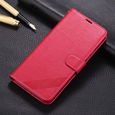 Coque Portefeuille Livre Cuir Etui Clapet L01 pour Huawei Nova 6 SE Rouge