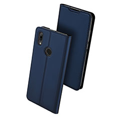 Coque Portefeuille Livre Cuir Etui Clapet L01 pour Huawei P Smart (2019) Bleu