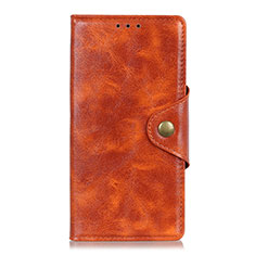 Coque Portefeuille Livre Cuir Etui Clapet L01 pour Huawei P smart S Orange