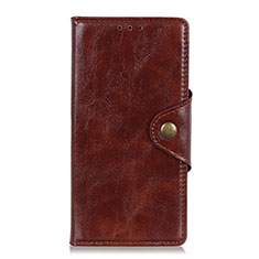 Coque Portefeuille Livre Cuir Etui Clapet L01 pour Huawei Y8p Marron