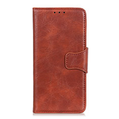 Coque Portefeuille Livre Cuir Etui Clapet L01 pour Motorola Moto Edge Marron