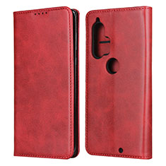 Coque Portefeuille Livre Cuir Etui Clapet L01 pour Motorola Moto Edge Plus Rouge
