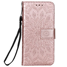 Coque Portefeuille Livre Cuir Etui Clapet L01 pour Nokia 2.3 Or Rose