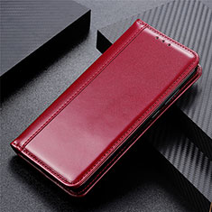 Coque Portefeuille Livre Cuir Etui Clapet L01 pour OnePlus Nord Vin Rouge