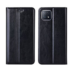 Coque Portefeuille Livre Cuir Etui Clapet L01 pour Oppo A72 5G Noir