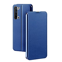 Coque Portefeuille Livre Cuir Etui Clapet L01 pour Oppo F15 Bleu