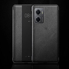 Coque Portefeuille Livre Cuir Etui Clapet L01 pour Oppo K10 5G India Noir