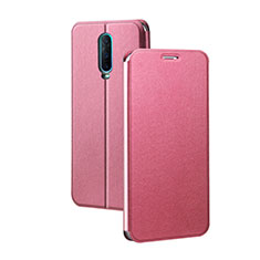 Coque Portefeuille Livre Cuir Etui Clapet L01 pour Oppo R17 Pro Rouge