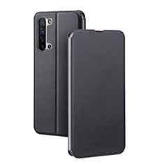 Coque Portefeuille Livre Cuir Etui Clapet L01 pour Oppo Reno3 Noir