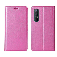 Coque Portefeuille Livre Cuir Etui Clapet L01 pour Oppo Reno3 Pro Rose