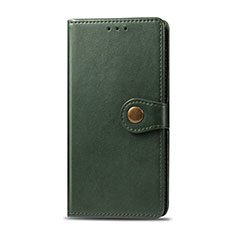 Coque Portefeuille Livre Cuir Etui Clapet L01 pour Realme 5 Vert