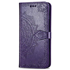 Coque Portefeuille Livre Cuir Etui Clapet L01 pour Realme 6i Violet