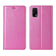 Coque Portefeuille Livre Cuir Etui Clapet L01 pour Realme V15 5G Rose