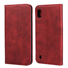 Coque Portefeuille Livre Cuir Etui Clapet L01 pour Samsung Galaxy A10 Rouge