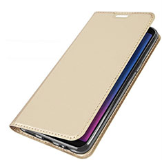 Coque Portefeuille Livre Cuir Etui Clapet L01 pour Samsung Galaxy A6s Or