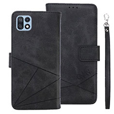 Coque Portefeuille Livre Cuir Etui Clapet L01 pour Samsung Galaxy F42 5G Noir