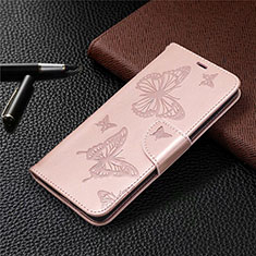 Coque Portefeuille Livre Cuir Etui Clapet L01 pour Samsung Galaxy S20 FE (2022) 5G Or Rose