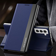 Coque Portefeuille Livre Cuir Etui Clapet L01 pour Samsung Galaxy S23 Plus 5G Bleu