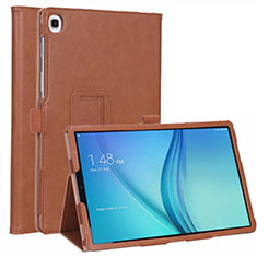 Coque Portefeuille Livre Cuir Etui Clapet L01 pour Samsung Galaxy Tab S5e Wi-Fi 10.5 SM-T720 Marron