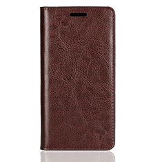 Coque Portefeuille Livre Cuir Etui Clapet L01 pour Sony Xperia XZ2 Compact Marron