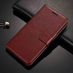 Coque Portefeuille Livre Cuir Etui Clapet L01 pour Vivo S1 Pro Marron