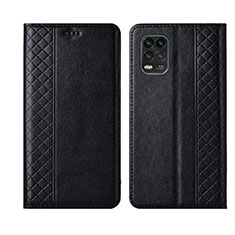 Coque Portefeuille Livre Cuir Etui Clapet L01 pour Xiaomi Mi 10 Lite Noir