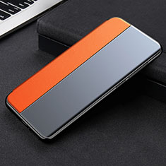 Coque Portefeuille Livre Cuir Etui Clapet L01 pour Xiaomi Mi 11 Lite 5G Orange