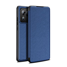 Coque Portefeuille Livre Cuir Etui Clapet L01 pour Xiaomi Mi 11 Ultra 5G Bleu