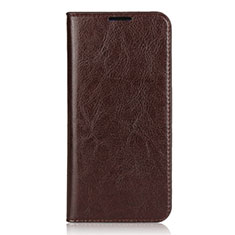 Coque Portefeuille Livre Cuir Etui Clapet L01 pour Xiaomi Mi A3 Lite Marron