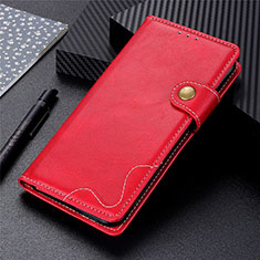 Coque Portefeuille Livre Cuir Etui Clapet L01 pour Xiaomi POCO C3 Rouge