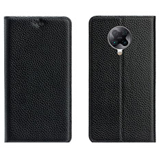 Coque Portefeuille Livre Cuir Etui Clapet L01 pour Xiaomi Poco F2 Pro Noir