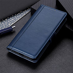 Coque Portefeuille Livre Cuir Etui Clapet L01 pour Xiaomi Redmi 9 Prime India Bleu