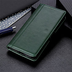 Coque Portefeuille Livre Cuir Etui Clapet L01 pour Xiaomi Redmi 9 Prime India Vert