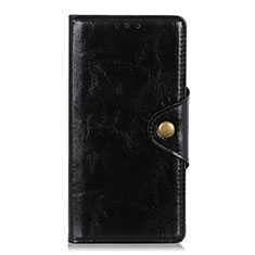 Coque Portefeuille Livre Cuir Etui Clapet L01 pour Xiaomi Redmi Note 9S Noir