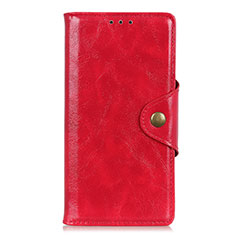 Coque Portefeuille Livre Cuir Etui Clapet L01 pour Xiaomi Redmi Note 9S Rouge