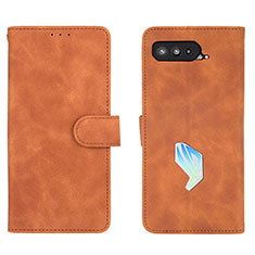 Coque Portefeuille Livre Cuir Etui Clapet L01Z pour Asus ROG Phone 5 Pro Marron