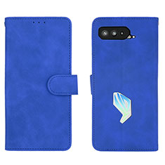 Coque Portefeuille Livre Cuir Etui Clapet L01Z pour Asus ROG Phone 5s Bleu