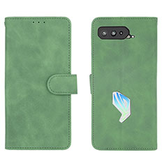 Coque Portefeuille Livre Cuir Etui Clapet L01Z pour Asus ROG Phone 5s Vert