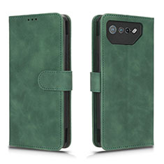 Coque Portefeuille Livre Cuir Etui Clapet L01Z pour Asus ROG Phone 7 Pro Vert