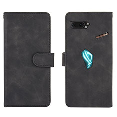 Coque Portefeuille Livre Cuir Etui Clapet L01Z pour Asus ROG Phone II ZS660KL Noir