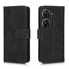 Coque Portefeuille Livre Cuir Etui Clapet L01Z pour Asus Zenfone 9 Noir