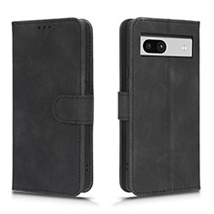 Coque Portefeuille Livre Cuir Etui Clapet L01Z pour Google Pixel 7a 5G Noir