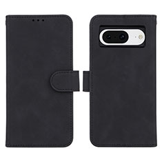 Coque Portefeuille Livre Cuir Etui Clapet L01Z pour Google Pixel 8 5G Noir