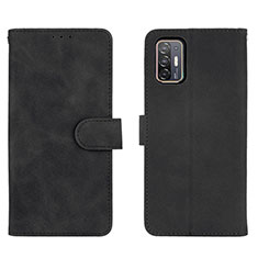 Coque Portefeuille Livre Cuir Etui Clapet L01Z pour HTC Desire 21 Pro 5G Noir