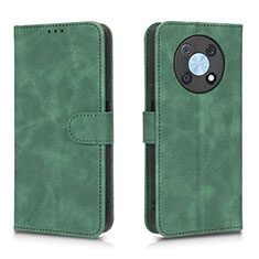 Coque Portefeuille Livre Cuir Etui Clapet L01Z pour Huawei Enjoy 50 Pro Vert