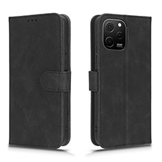 Coque Portefeuille Livre Cuir Etui Clapet L01Z pour Huawei Enjoy 50z Noir