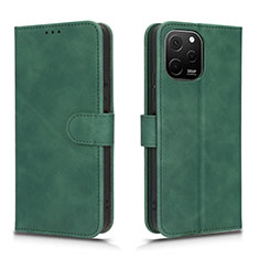 Coque Portefeuille Livre Cuir Etui Clapet L01Z pour Huawei Enjoy 50z Vert