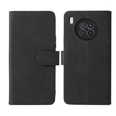 Coque Portefeuille Livre Cuir Etui Clapet L01Z pour Huawei Honor 50 Lite Noir