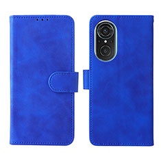 Coque Portefeuille Livre Cuir Etui Clapet L01Z pour Huawei Honor 50 SE 5G Bleu